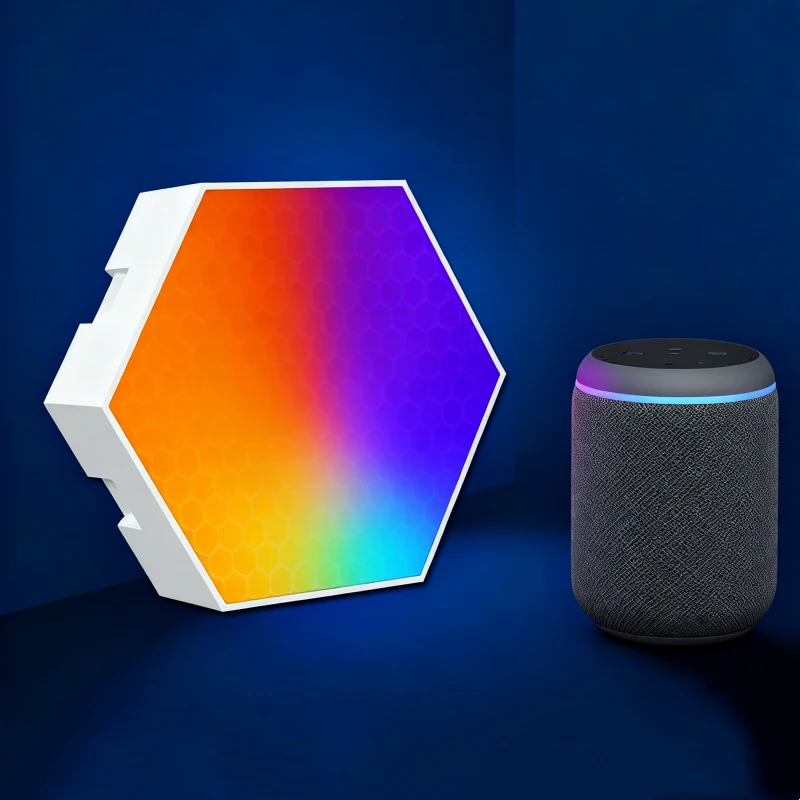 Gaming Hexagon Lights RGBIC Hexagon Wall Panels – Smart Modular LED Lights for Gaming Rooms, Bedrooms, and Streaming Setups in the US, Canada, UK, Germany, France, Japan, and Australia