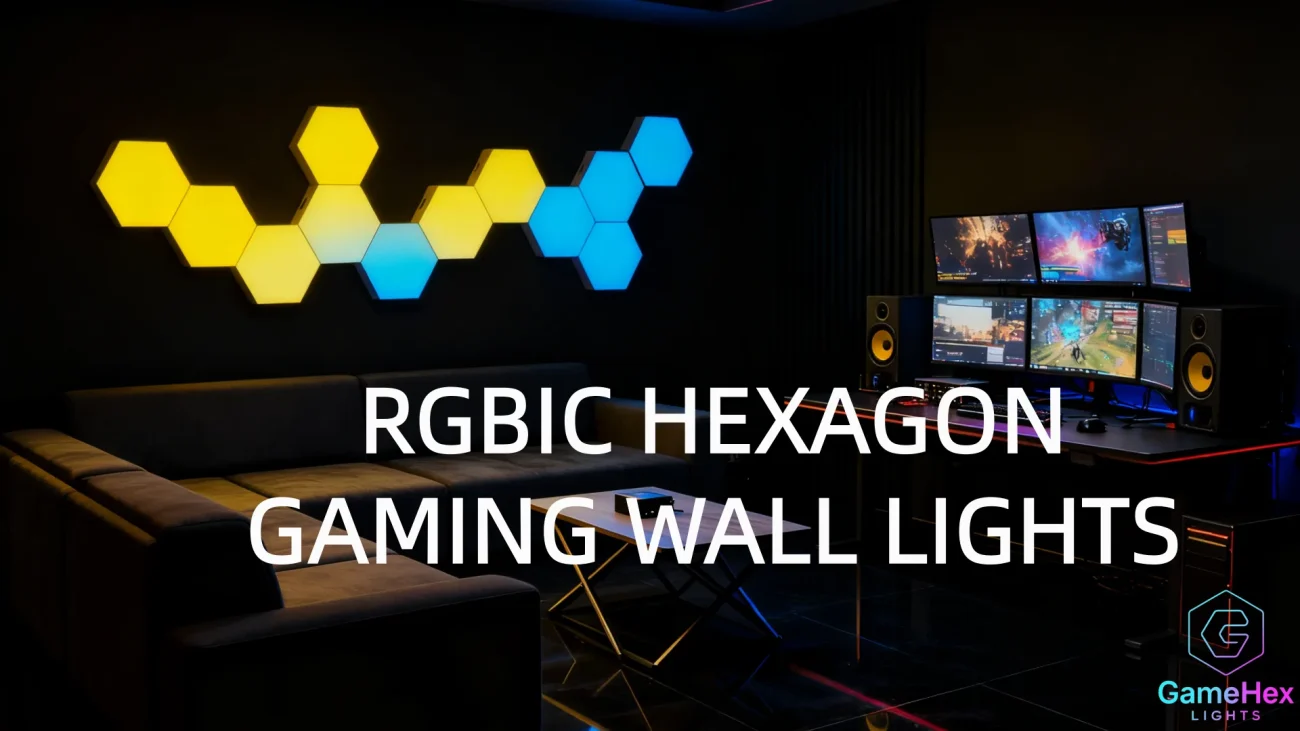 Gaming Hexagon Lights Modular RGBIC Hexagon LED Panels – Scalable Wall Art for Gaming Rooms, Bedrooms, Studios, and Home Décor in the US, Canada, UK, Germany, France, Japan, and Australia