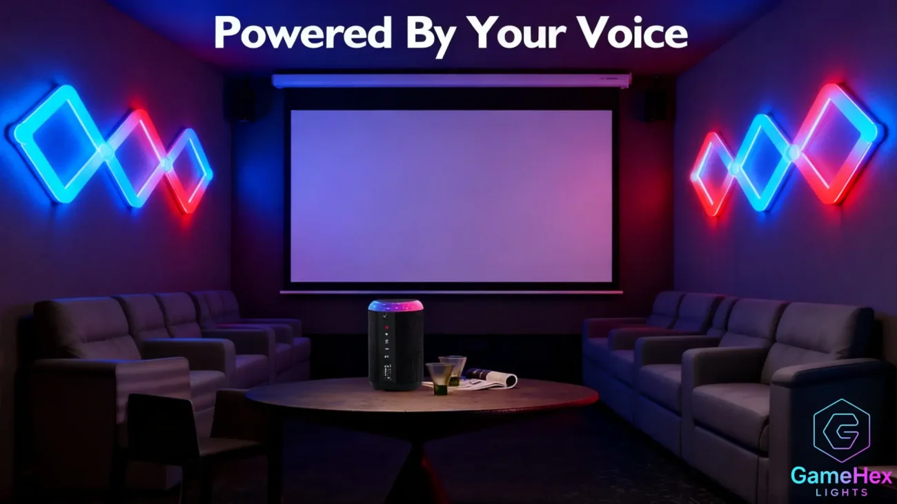 RGBIC DIY Artistic LED Wall Bars – Custom Neon-Style Smart Ambient Lighting for Bedrooms, Living Rooms, Studios, and Gaming Setups – Gaming Hexagon Lights