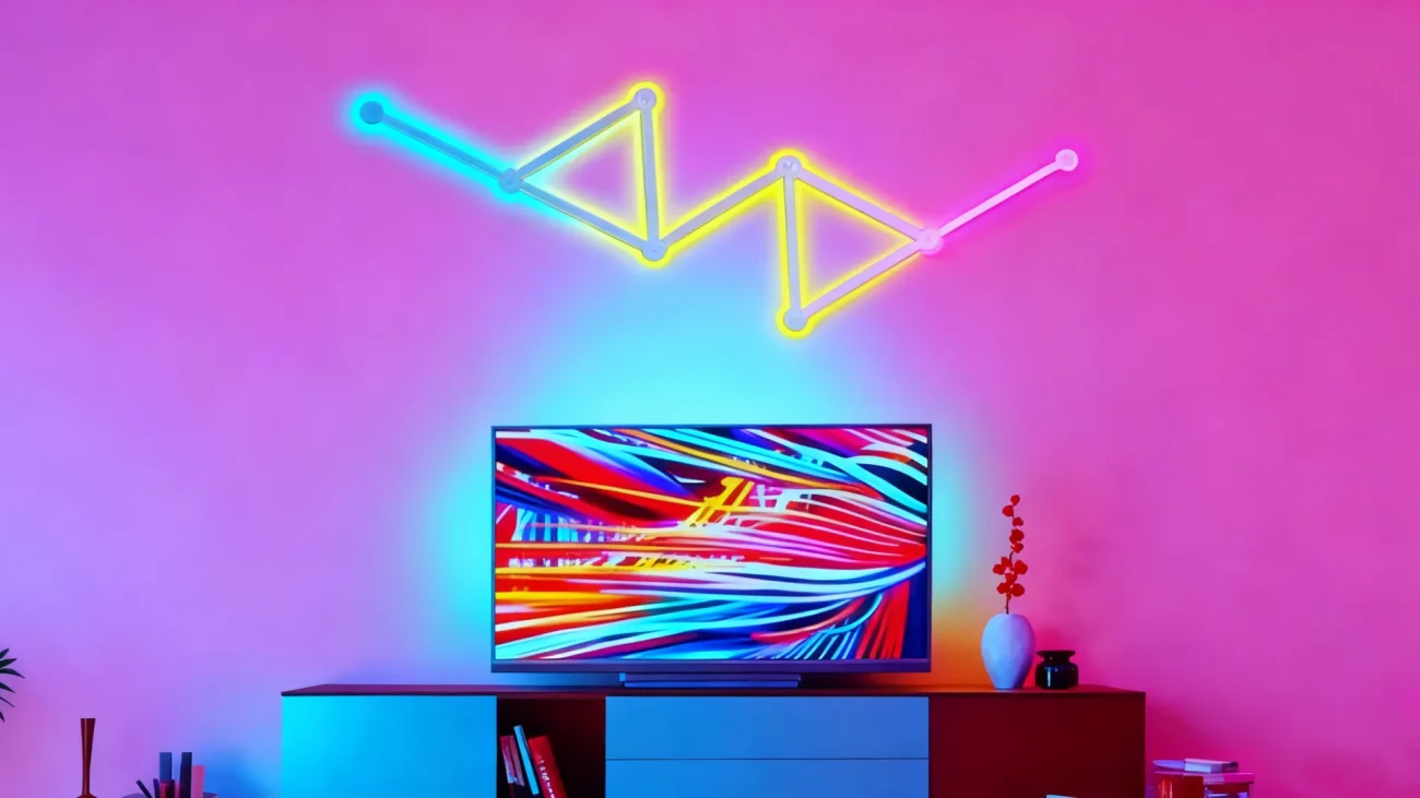 RGBIC LED light bar collection by Gaming Hexagon Lights – vibrant smart lighting for home aesthetics, gaming rooms, creative spaces, and modern décor setups
