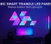 Gaming Hexagon Lights RGBIC Smart Triangle LED Panels – Modular Wall Lighting Kit for Gaming Rooms, Bedrooms, Streaming Studios, and Modern Home Decor