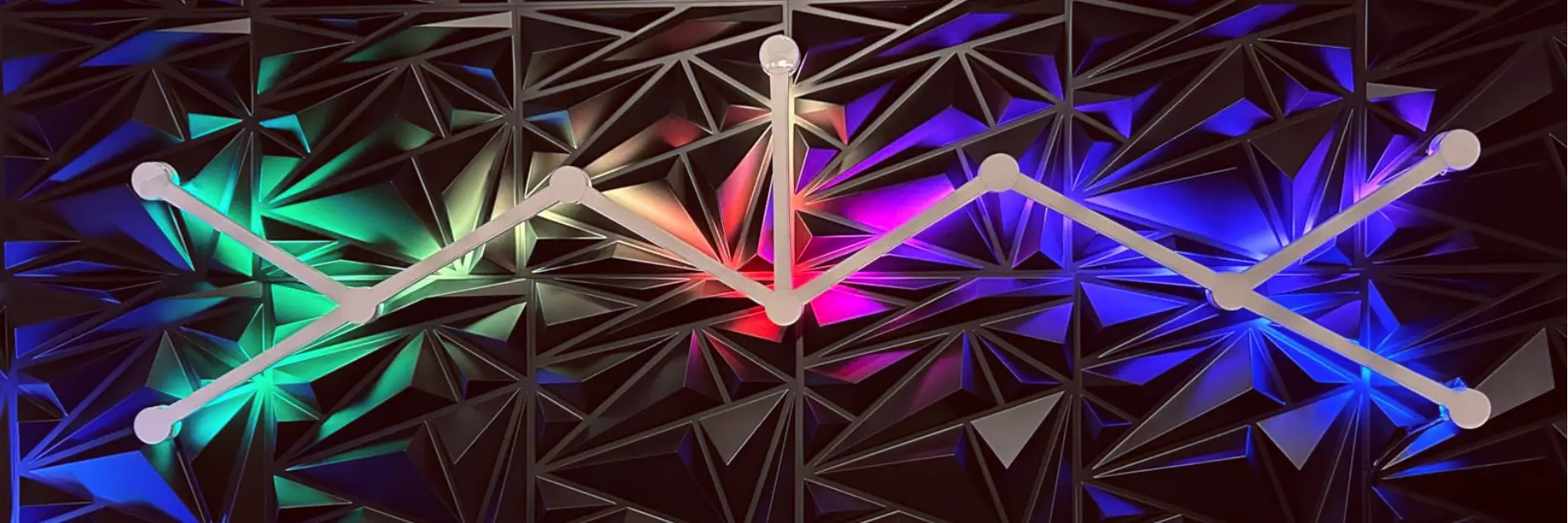 Smart RGBIC Ambient LED Light Bars – Modular DIY Wall Lighting Panels with App Control and Music Sync for Bedroom, Gaming Room, and Streaming Setup by Gaming Hexagon Lights