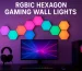 Gaming Hexagon Lights RGBIC Hexagon LED Panels – Smart Modular Wall Lights for Gaming Rooms, Streaming Setups, Bedrooms, and Home Decor in the US, Canada, UK, Germany, France, Japan, and Australia
