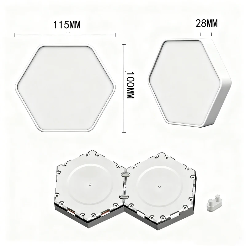 Gaming Hexagon Lights RGBIC Hex LED Wall Panels – Small and Large Modular LED Kits for Gaming Rooms, Bedrooms, Streaming Studios, and Home Decor in the US, Canada, UK, Germany, France, Japan, and Australia