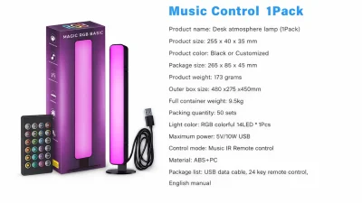 RGBIC gaming LED light bars with multi-zone gradient lighting, Bluetooth app control, remote control and music sync effects for gaming setup, PC desk, bedroom and home entertainment, suitable for gamers in US, UK, Europe, Japan and Australia – Gaming Hexagon Lights